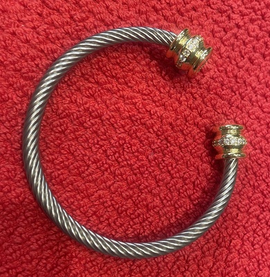 Gold and Silver Bracelet, Two Tone, David Yurman style