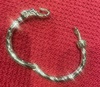 Thick Gold Bracelet, Elephant theme, trunks are the clasp